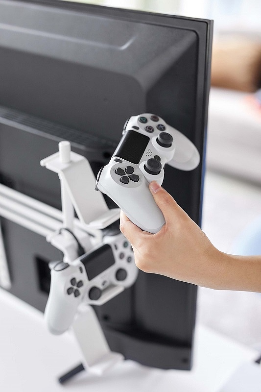 �X�}�[�g�@�e���r���Q�[���R���g���[���[���[���b�N�@�z���C�g(Hidden Game Controller Rack WH) �ܲ� 5090