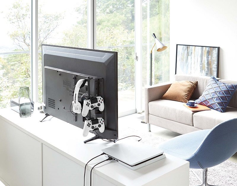 �X�}�[�g�@�e���r���Q�[���R���g���[���[���[���b�N�@�z���C�g(Hidden Game Controller Rack WH) �ܲ� 5090