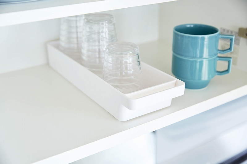 �n���h���t���X�����O���X���}�O���[�@�v���[�g�@�z���C�g(Slim Glass&Mug Storage With Handle Plate) �z���C�g 4718