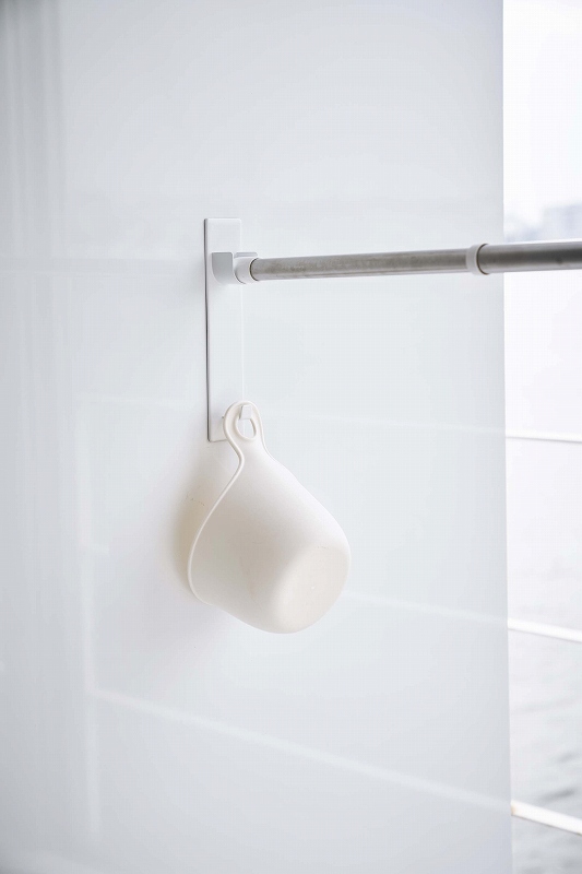ミスト マグネットバスルーム物干し竿ホルダー2個組 Bathroom Laundry Pipe Holder
