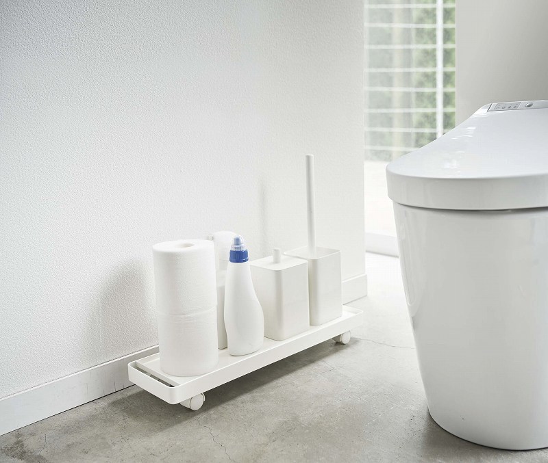 �X�����g�C�����[���S���@�v���[�g�@�z���C�g(Slim Toilet Storage Wagon) �z���C�g 4962