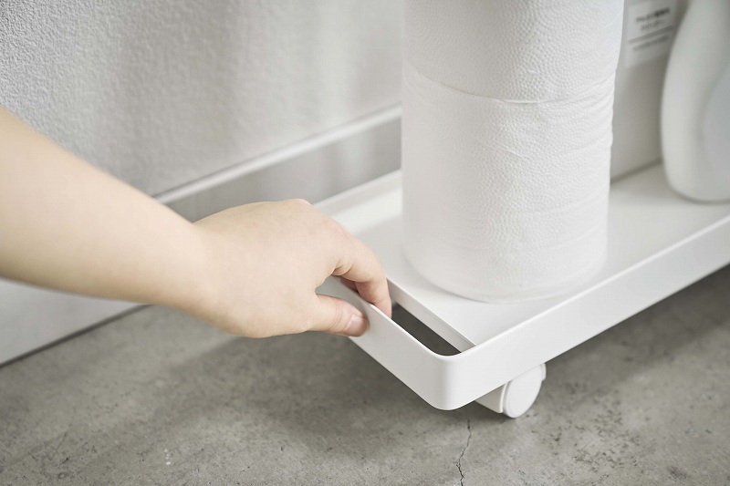 �X�����g�C�����[���S���@�v���[�g�@�z���C�g(Slim Toilet Storage Wagon) �z���C�g 4962