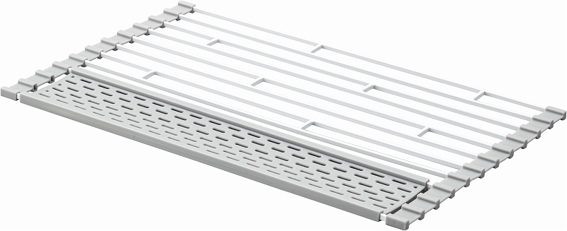 �܂��ݐ��؂�@�v���[�g�@�V���R�[���g���[�t���@�k�@�z���C�g(Folding Drainer With Silicone Tray L) �z���C�g 5056