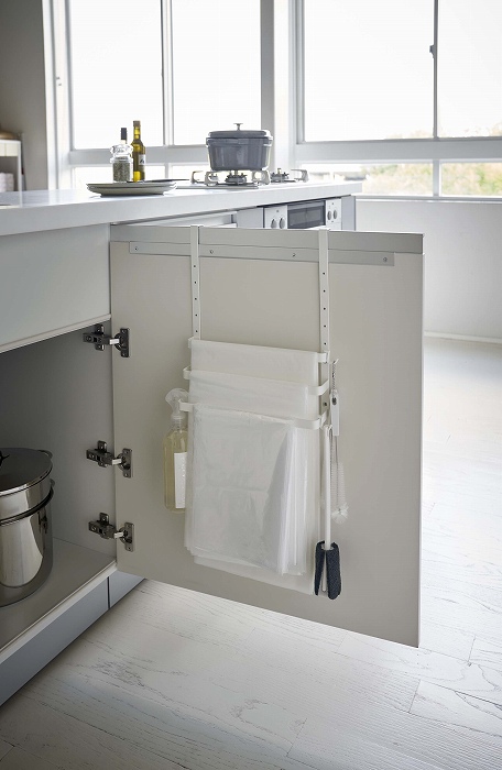 �V���N���S�~�܃z���_�[�@�v���[�g(Sink Door Plastic Bag Holder) �z���C�g 5029