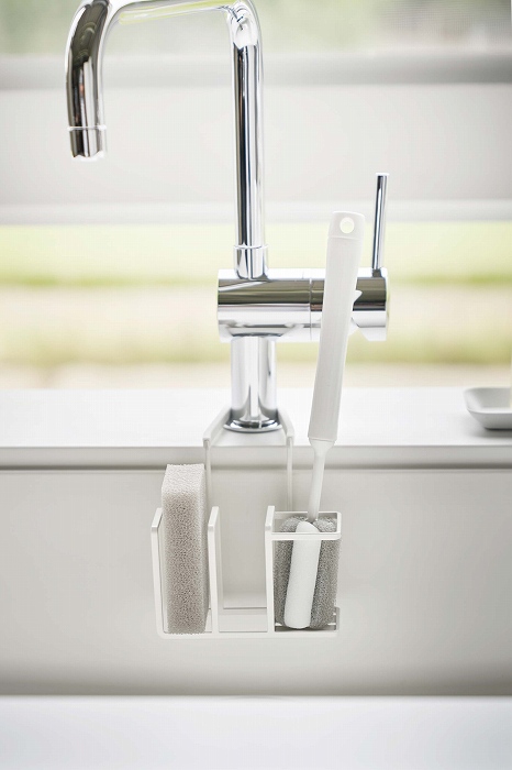 �֌��ɂ�����X�|���W���u���V�z���_�[�@�v���[�g(Sling Sponges & BRush Holder) �z���C�g 5082