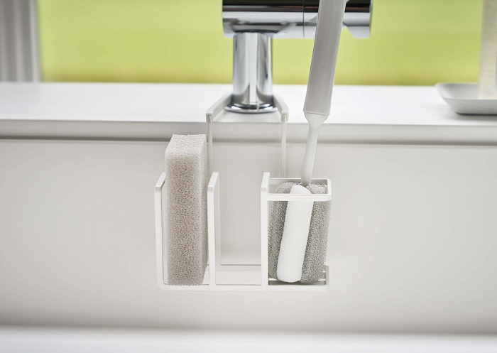 �֌��ɂ�����X�|���W���u���V�z���_�[�@�v���[�g(Sling Sponges & BRush Holder) �z���C�g 5082