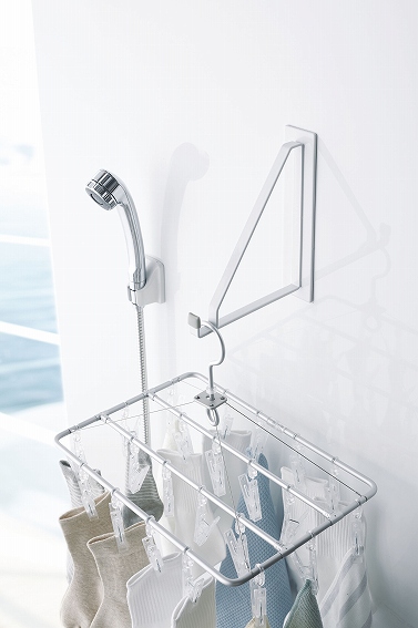 �}�O�l�b�g�o�X���[���������n���K�[�@�~�X�g(Magnet Bathroom Clothes Hanger Mist) �z���C�g 4722