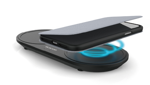 Qi�K�i�Ή����C�����X�[�d�� 5W 10W 2�䓯���[�d ��� �u���b�N W-QA13BK