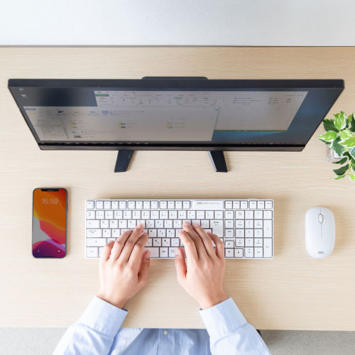 �L�[�{�[�h�E�}�E�X�E���͋@�� �L�[�{�[�h�E�}�E�X �p�\�R���p�L�[�{�[�h �T�����T�v���C�@SANWA�@SUPPLY  SKB-WL34W �L�[�{�[�h �z���C�g [USB /���C�����X]