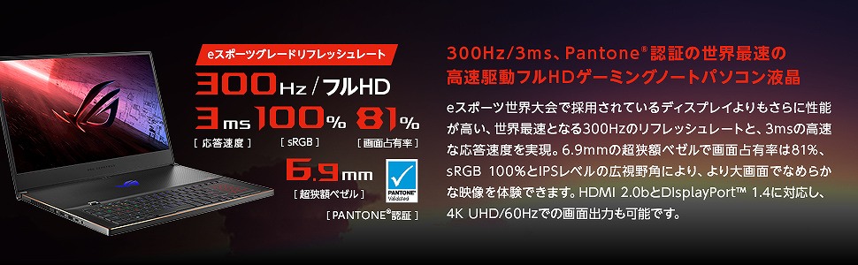 ASUS�@�G�C�X�[�X  GX701LXS-I78R2080S �Q�[�~���O�m�[�g�p�\�R�� ROG Zephyrus S17 �u���b�N 17.3�^ /intel Core i7 /SSD�F1TB /�������F32GB /2020�N7�����f��