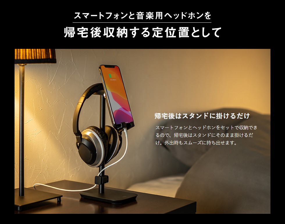 �X�}�[�g�t�H�� �X�}�z�A�N�Z�T���[ �X�}�z�X�^���h �T�����T�v���C�@SANWA�@SUPPLY  �X�}�[�g�t�H���p�X�^���h�i�w�b�h�z�����[�Ή��j PDA-STN40BK