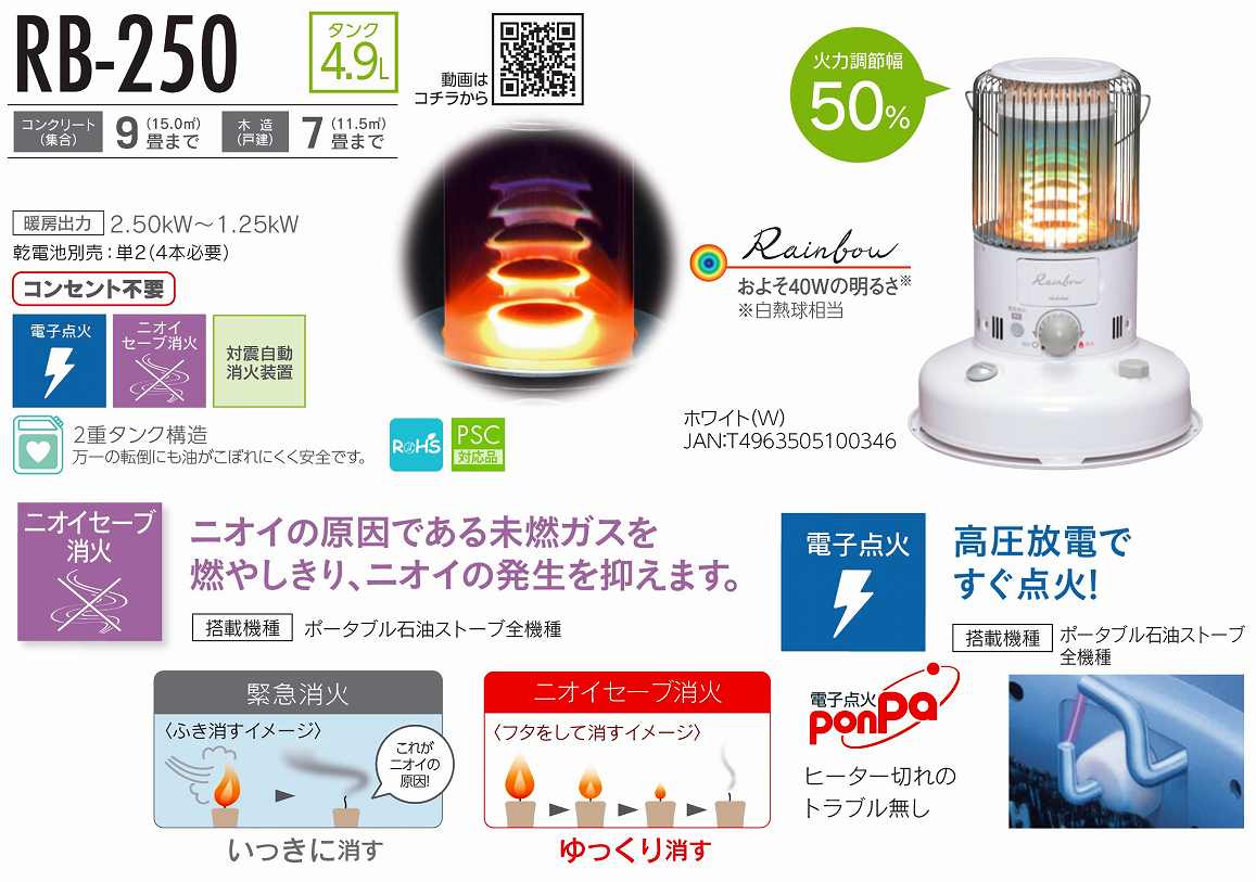 �g���g�~�@TOYOTOMI  �Η����Ζ��X�g�[�u RB250W