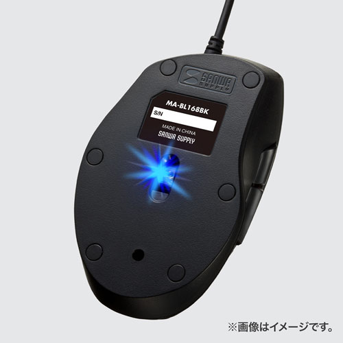 TTvC@SANWA@SUPPLY MA-BL168BK }EX É ubN [BlueLED /5{^ /USB /L]