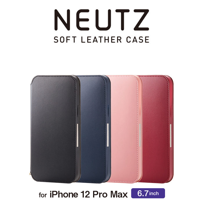 iPhone 12 Pro Max 6.7�C���`�Ή����U�[�P�[�X �蒠�^ NEUTZ ���Εt��