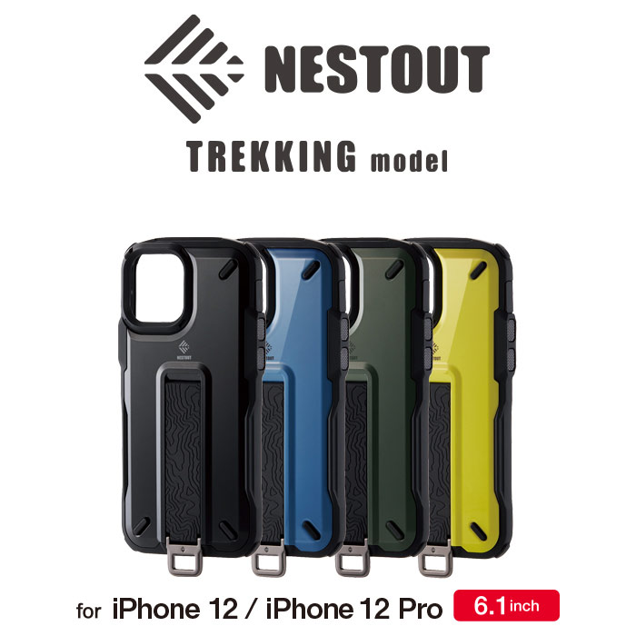 iPhone 12/12 Pro 6.1�C���`�Ή� �n�C�u���b�h�P�[�X NESTOUT Trekking
