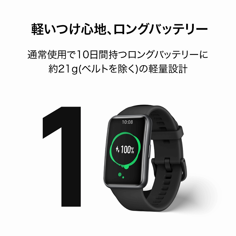 �E�F�A���u���[���E�X�}�[�g�E�H�b�`�@HUAWEI WATCH FIT/Sakura Pink WATCHFITPK