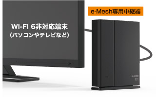 �G���R���@ELECOM  WMC-X1800GST-B Wi-Fi���[�^�[ �e�@�P�� 1201+574Mbps �u���b�N [Wi-Fi 6(ax)/ac/n/a/g/b]