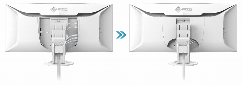 EIZO 3840&times;1600 UWQHD+ �Ȗʌ^ ��������P�[�u���}�l�W�����g