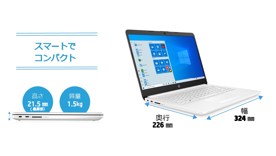 HP�@�G�C�`�s�[  3J147PA-AAAA �m�[�g�p�\�R�� HP 14s-cf2000 �s���A�z���C�g [14.0�^ /intel Core i3 /SSD�F256GB /�������F8GB] �r�b�N�J����