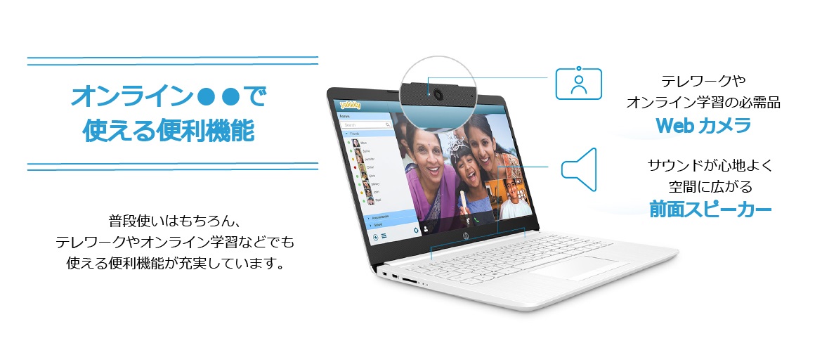 HP�@�G�C�`�s�[  3J147PA-AAAA �m�[�g�p�\�R�� HP 14s-cf2000 �s���A�z���C�g [14.0�^ /intel Core i3 /SSD�F256GB /�������F8GB] �r�b�N�J����