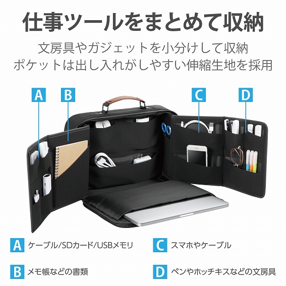 �G���R���@ELECOM  �m�[�g�p�\�R���Ή��m13.3�C���`�n �I�[�K�i�C�Y�L�������O�o�b�O �l�C�r�[ BM-OBWC01NV