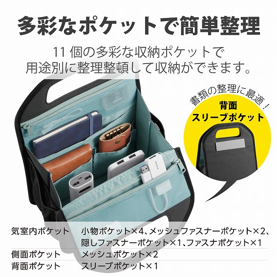 �G���R���@ELECOM  �o�b�O�C���o�b�O �{�b�N�X�^ S�T�C�Y ���b�h BMA-BBB01RD