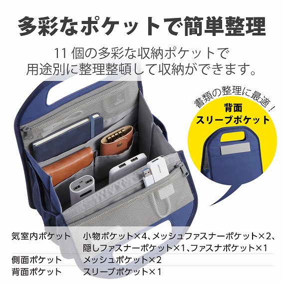 �G���R���@ELECOM  �o�b�O�C���o�b�O �{�b�N�X�^ S�T�C�Y ���b�h BMA-BBB01RD