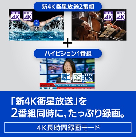 �p�i�\�j�b�N�@Panasonic  �u���[���C���R�[�_�[ DIGA(�f�B�[�K) DMR-4CW201 [2TB /3�ԑg�����^�� /BS�ECS 4K�`���[�i�[����]