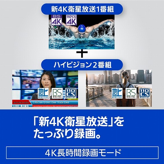 �p�i�\�j�b�N�@Panasonic  �u���[���C���R�[�_�[ DIGA(�f�B�[�K) DMR-4CS201 [2TB /3�ԑg�����^�� /BS�ECS 4K�`���[�i�[����]