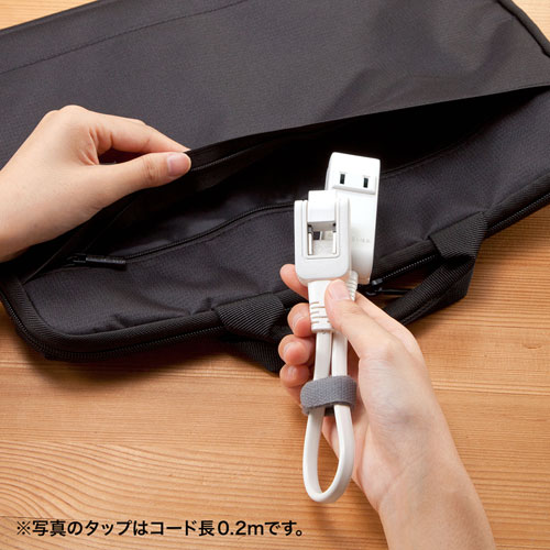 �d���^�b�v�E�����R�[�h �T�����T�v���C�@SANWA�@SUPPLY  �}�C�N���^�b�v�@4���@1m�@�z���C�g TAP-M81