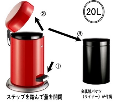 �L�b�`���p�i ���|�p�� �_�X�g�J�[�g�E�S�~�� �S�~���E�W Wesco�@�E�F�X�R  �y�_���r�����v���X�`�b�N���C�i�[ 20L CAPBOY �~���g 109512-51 [20L /�y�_����]