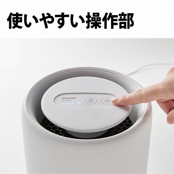 �V���[�v�@SHARP  ��C����@ �z���C�g�n FU-NC01-W [�K�p�����F6�� /PM2.5�Ή�]