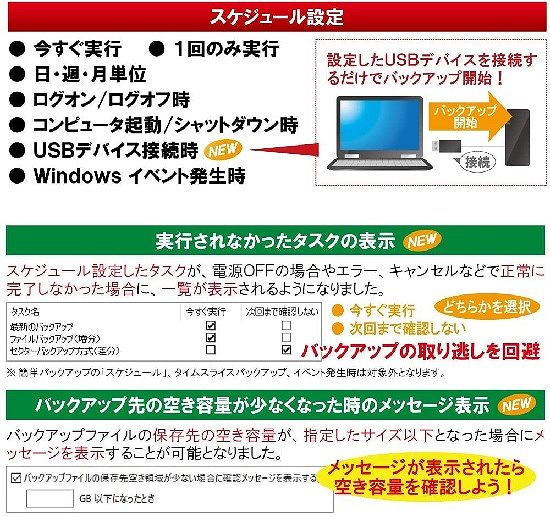 PC\tg@A[NVXe@ARK@Information  HDvBackUp Next Ver.5 Professional ʏ 5p Windowsp