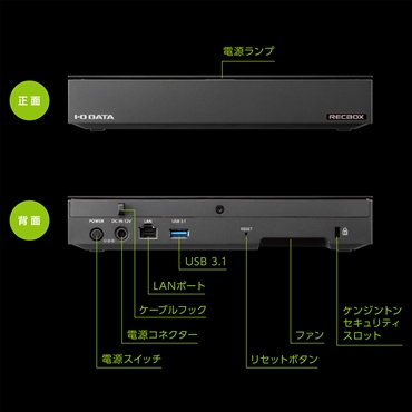 4TB］ハイビジョンレコーディングHDD RECBOX LS テレビ録画向けモデル