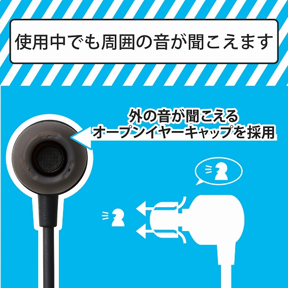 �G���R���@ELECOM  �w�b�h�Z�b�g �u���b�N EHP-CCS100CMMBK [��3.5mm�~�j�v���O /�Ў� /�C���z���^�C�v]
