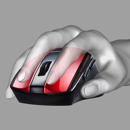 �T�����T�v���C�@SANWA�@SUPPLY  MA-BTBL167R �}�E�X SUPER GRIP ���b�h [BlueLED /5�{�^�� /Bluetooth /����(���C�����X)]