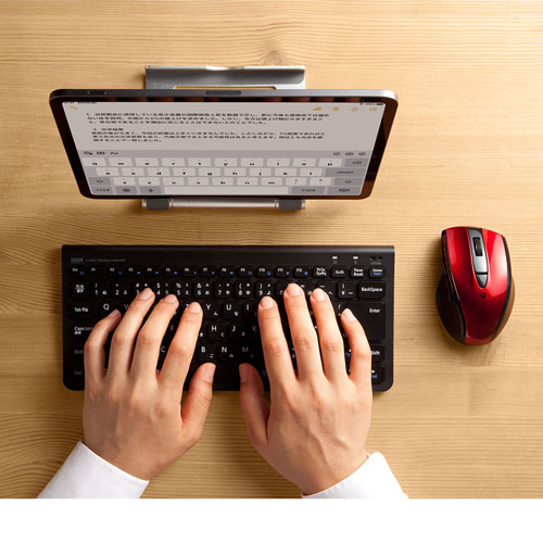 �T�����T�v���C�@SANWA�@SUPPLY  MA-BTBL167R �}�E�X SUPER GRIP ���b�h [BlueLED /5�{�^�� /Bluetooth /����(���C�����X)]