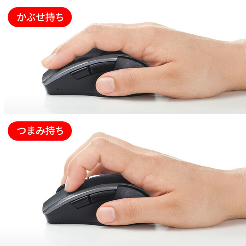 �T�����T�v���C�@SANWA�@SUPPLY  MA-WBL166BK �}�E�X SUPER GRIP �u���b�N [BlueLED /5�{�^�� /USB /����(���C�����X)]