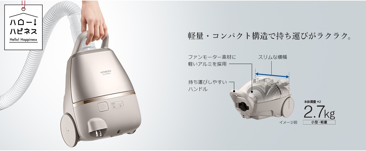 �����@HITACHI  ���p�b�N���|���@ �V�����p���S�[���h CV-KP90H-N [���p�b�N��]