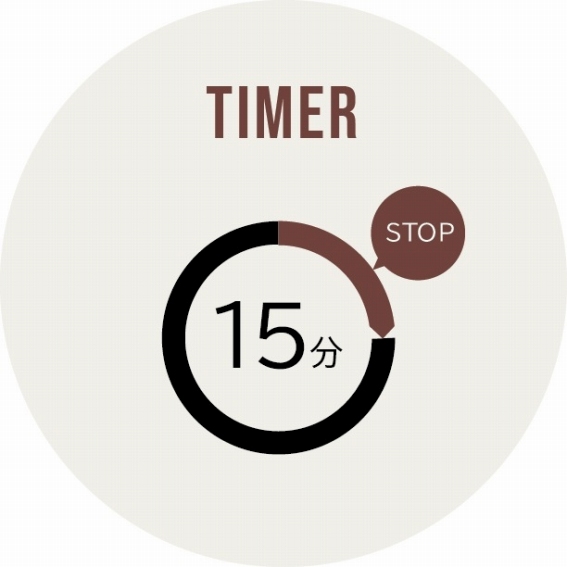 ��15���Œ�~���鎩���I�t�^�C�}�[�t