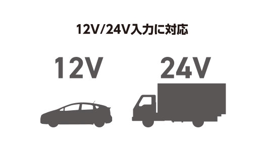 12V/24V���͂ɑΉ�