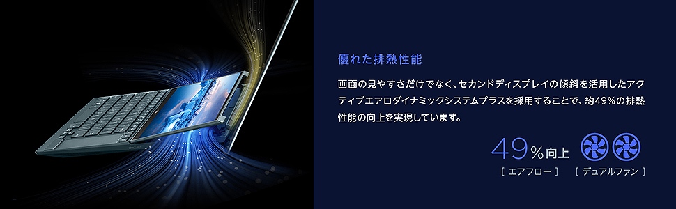 ASUS�@�G�C�X�[�X  UX482EG-KA146T �m�[�g�p�\�R�� ZenBook Duo14(2��� �^�b�`�p�l��) �Z���X�e�B�A���u���[ [14.0�^ /intel Core i5 /SSD�F512GB /�������F16GB /2021�N4�����f��] �r�b�N�J����