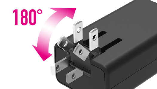 �G���R���@ELECOM  AC - USB�[�d�� �m�[�gPC�E�^�u���b�g�Ή� 45W [1�|�[�g�FUSB-C /USB Power Delivery�Ή�] �u���b�N ACDC-PD1645BK �r�b�N�J����