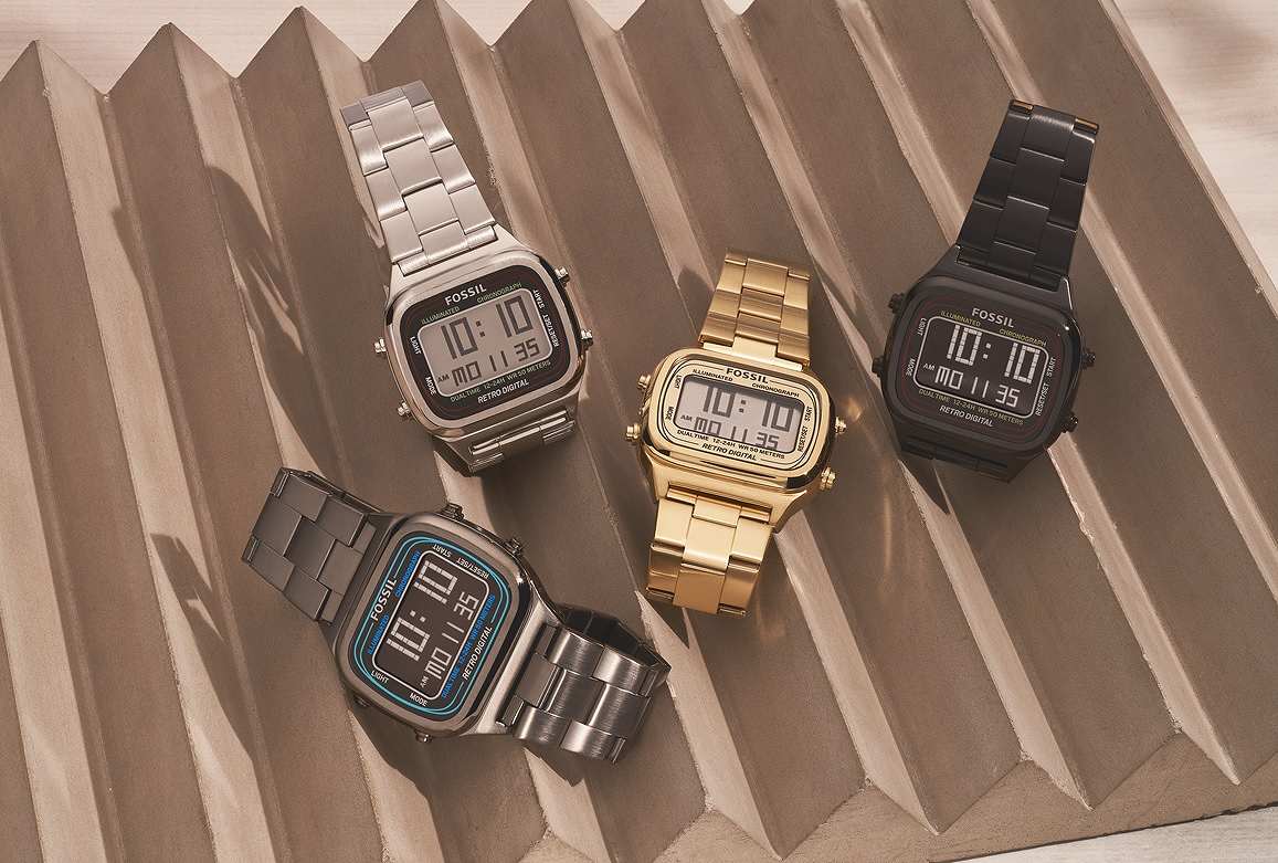 �C�O�u�����h�����Y�r���v FOSSIL  FOSSIL RETRO DIJITAL FTW584 FOSSIL FS5844 �r�b�N�J����