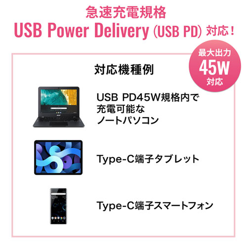 USB PD�K�i�ɂ��[�d�ɑΉ�