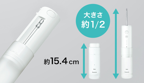 口腔洗浄器 ジェットウォッシャードルツ 超音波水流モデル 白 EW-DJ41 