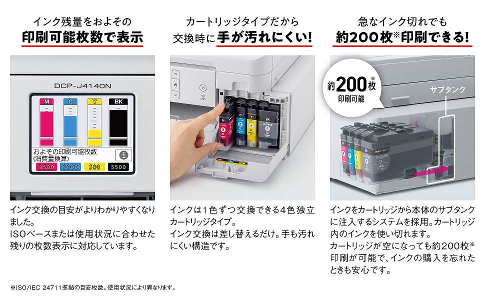 �u���U�[�@brother  DCP-J4140N �C���N�W�F�b�g�����@ �v���r�I(�t�@�[�X�g�^���N) [L���`A4]