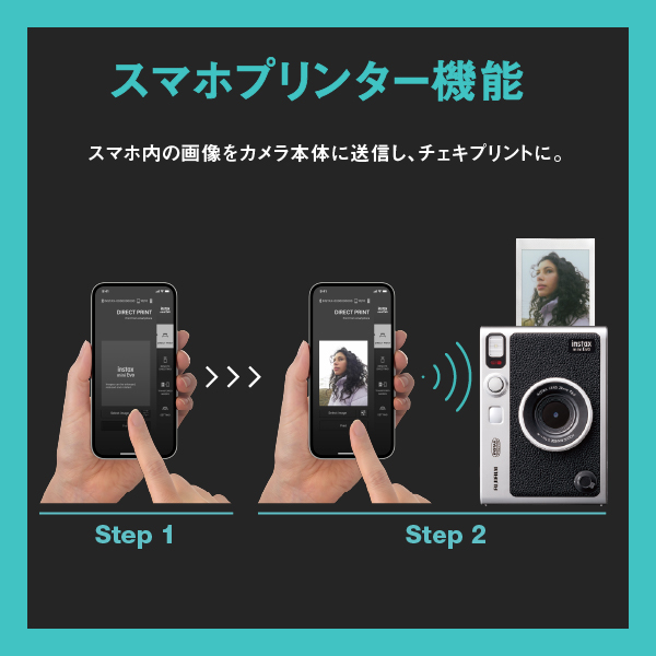 新品 チェキ Instax Mini Evo ハイブリッドインスタントカメラ フィルムカメラ | main.chu.jp