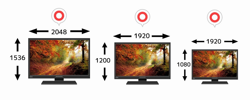 �ő�2048&times;1536�Ή��A���C�h�f�B�X�v���C�ɂ��Ή�