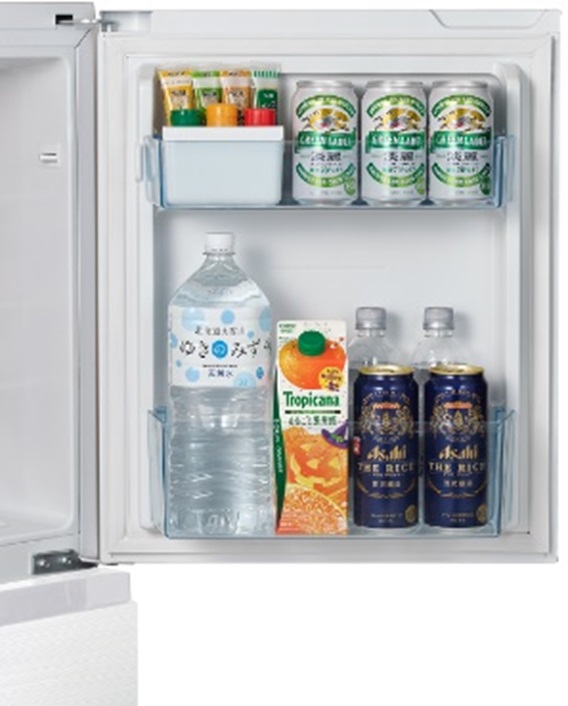 冷蔵庫 ガラスホワイト HR-G13C-W [2ドア /右開きタイプ /135 
